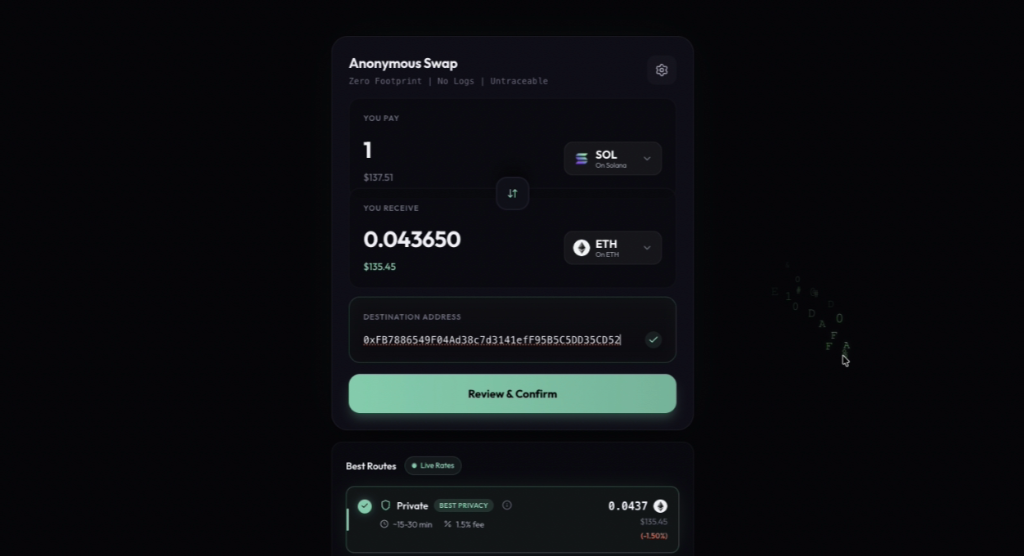 Configure your Private Swap